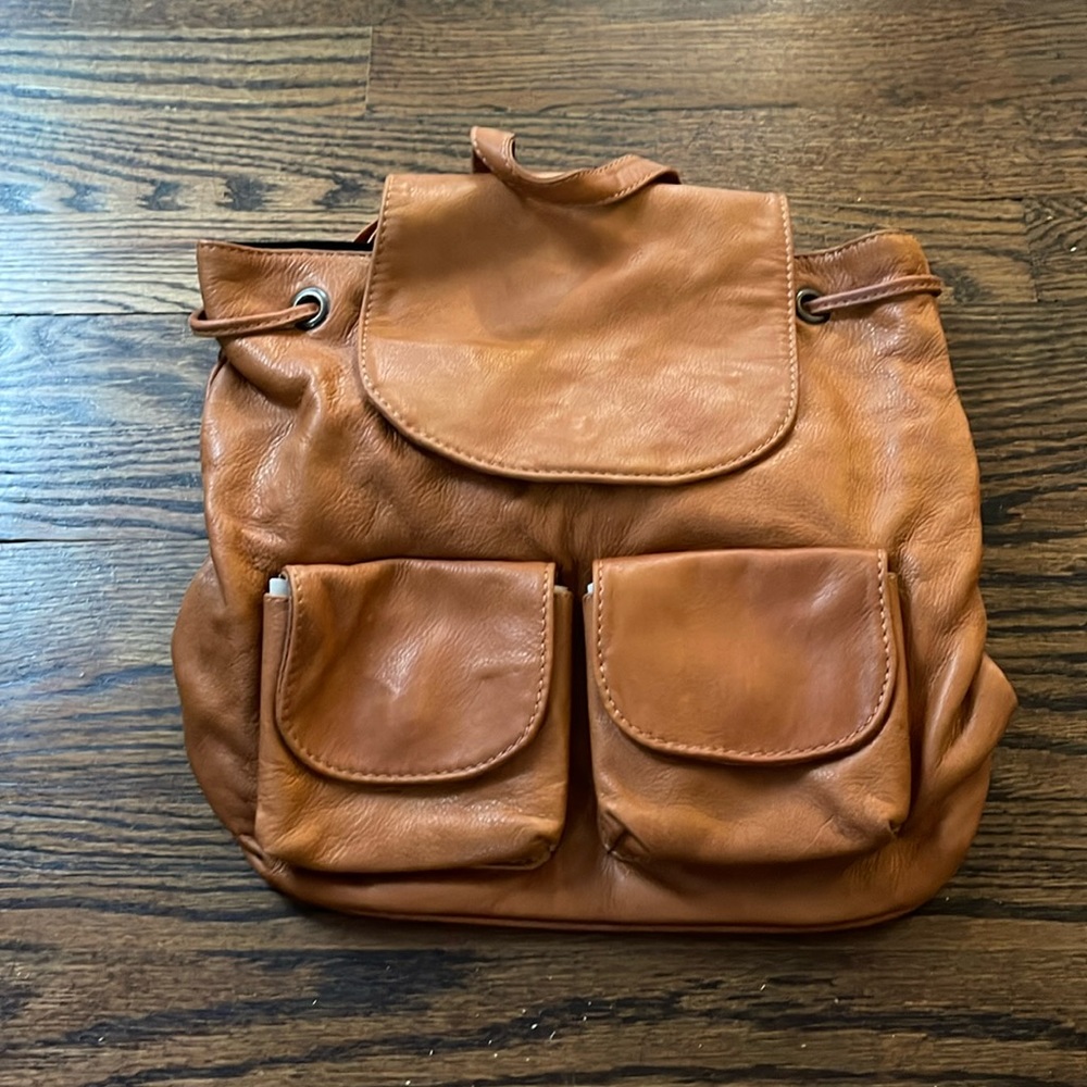 Genuine Italian Leather Backpack